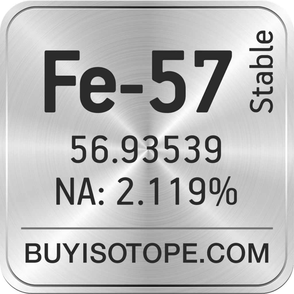 isotope du fer : Fe 57